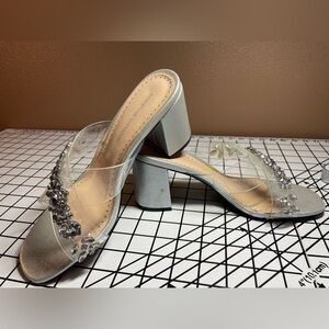 Adrienne Vittadini Sandal-8.5 Silver